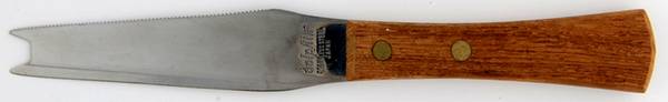 Blue Danube Cheese Knife-Stainless Blade W/Wood Handle