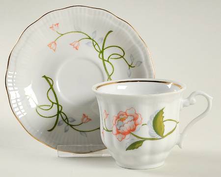 Trellis Flat Cup & Saucer Set