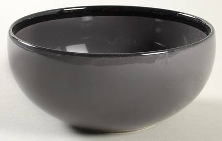Optics Gray Black Coupe Cereal Bowl