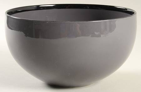 Optics Gray Black 7" Round Vegetable Bowl