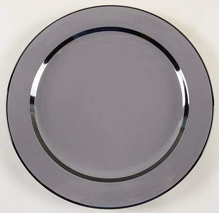 Optics Gray Black 12" Chop Plate (Round Platter)