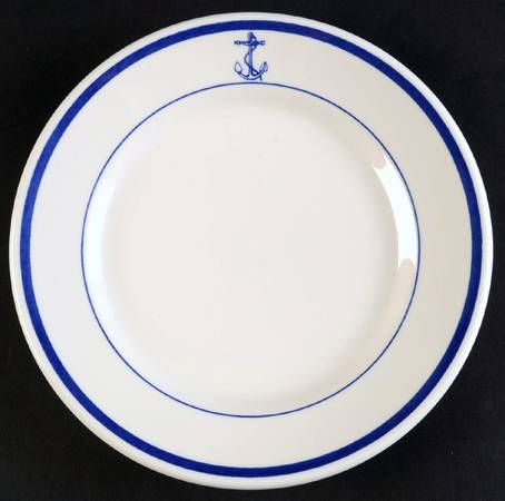 US Navy Mess Wardroom Officer Salad Plate