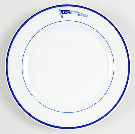 US Navy Mess Wardroom Officer Dinner Plate