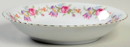 Flower Border Coupe Soup Bowl