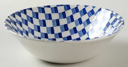 Chequers Blue Coupe Cereal Bowl