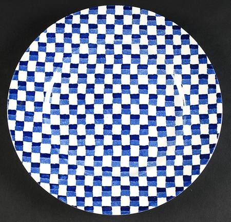 Chequers Blue Luncheon Plate