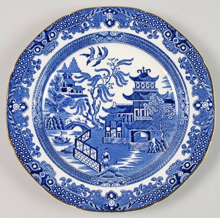 Willow Blue (Gold Trim) Salad Plate