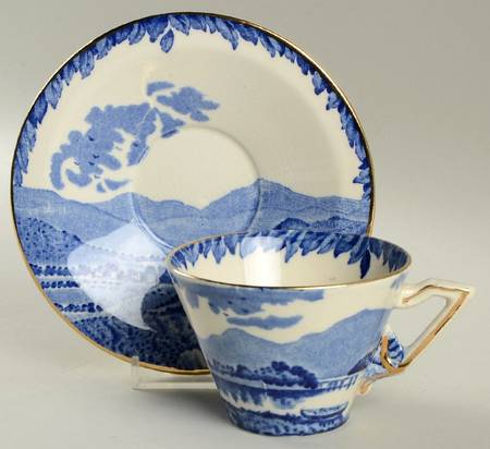 Britain Beautiful Flat Cup & Saucer Set