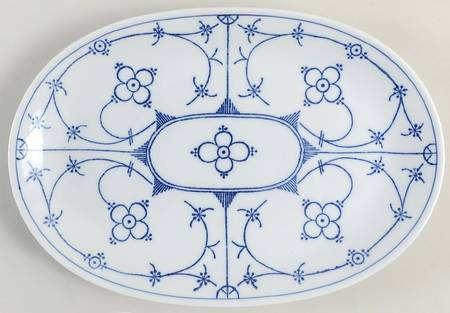 Indisch Blau 12" Oval Serving Platter