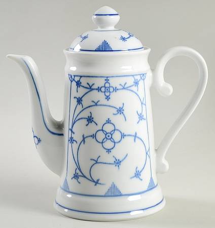 Indisch Blau Coffee Pot & Lid