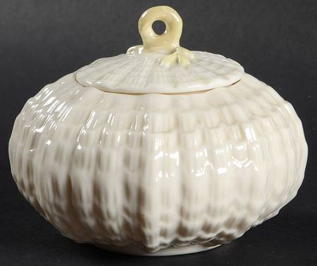 Tridacna Yellow (No Trim) Sugar Bowl & Lid