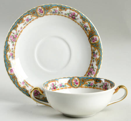 BWD16 Flat Cream Soup Bowl & Saucer Set