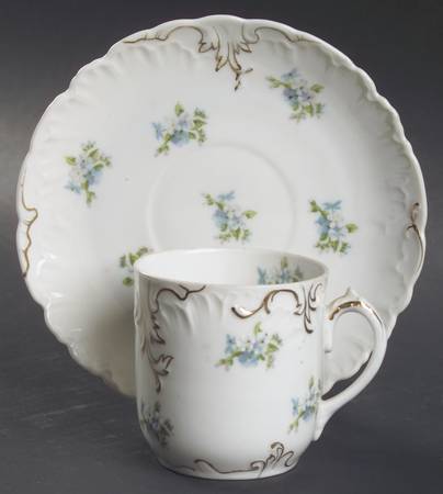 BWD698 Flat Demitasse Cup & Saucer Set