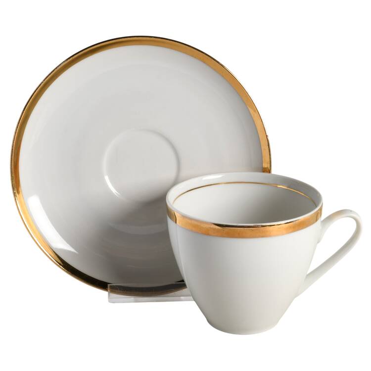 Brigitta Flat Cup & Saucer Set
