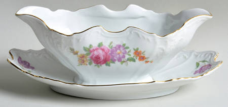 THU576 Gravy Boat with Attached Underplate