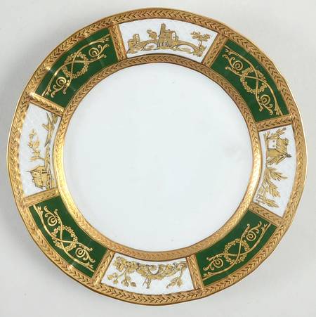 Palais Royal Green Bread & Butter Plate