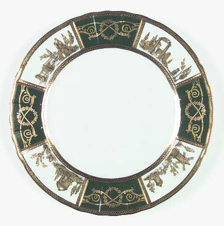 Palais Royal Green Dinner Plate