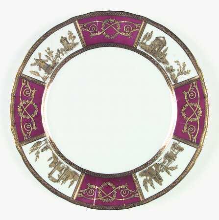 Palais Royal Red Dinner Plate