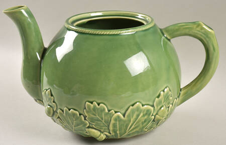 Oak Leaf Green Teapot No Lid