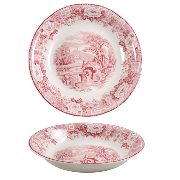 Old English Pink Coupe Soup Bowl