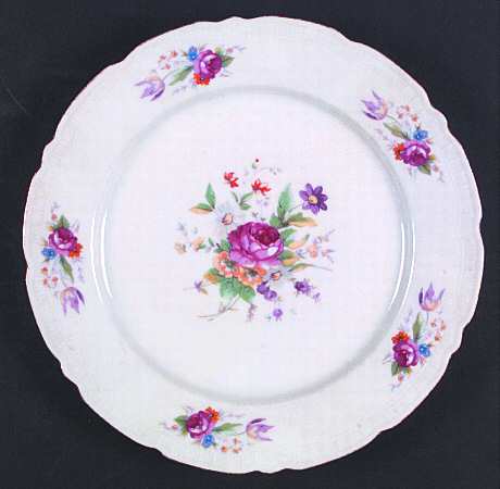 European Garden Dinner Plate