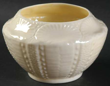 New Shell White Open Sugar Bowl