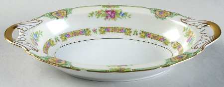 Marcia Green 9" Oval Vegetable Bowl