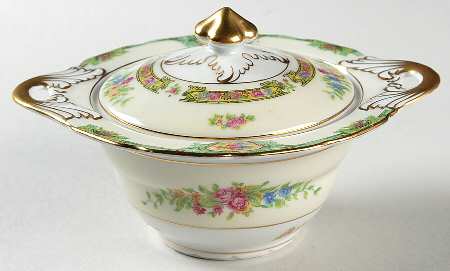 Marcia Green Sugar Bowl & Lid
