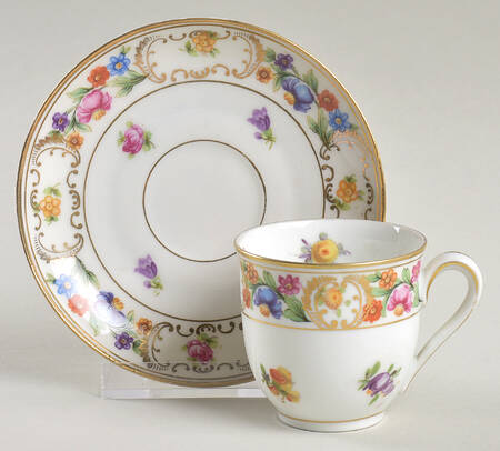 Royal Flat Demitasse Cup & Saucer Set