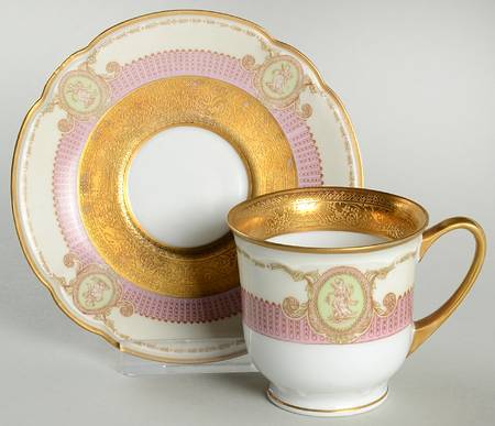 BLK51 Footed Demitasse Cup & Saucer Set