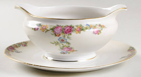 BAR5CR Gravy Boat with Attached Underplate