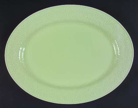 Whisper Green 14" Oval Serving Platter