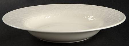 Whisper White Large Rim Soup Bowl