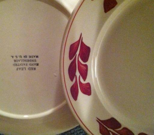 Red Leaf by Blue Ridge Southern Pottery