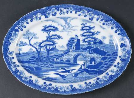 BLU1 12" Oval Serving Platter