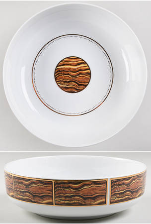 Tiger's Eye 9" Salad Serving Bowl