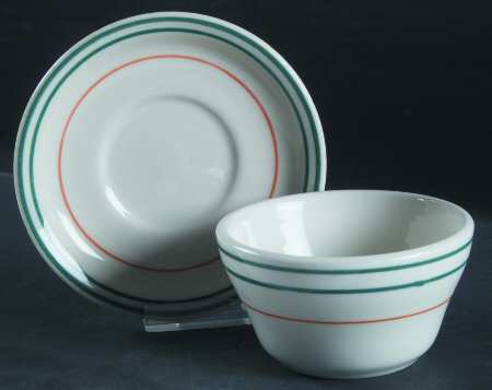 BUF54 Flat Bouillon Cup & Saucer
