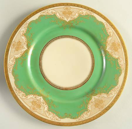 Regina Green Large Dinner Plate