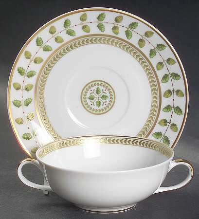 Constance Flat Cream Soup Bowl & Saucer Set
