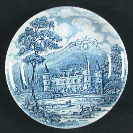 English Castles Blue Saucer