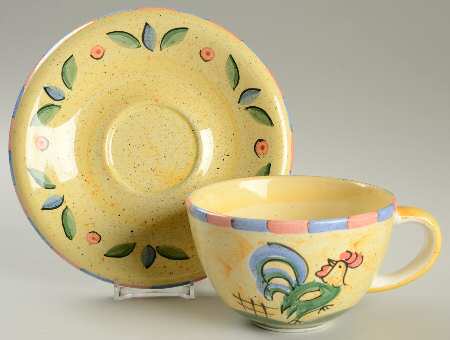 Rooster Oversized Cup & Saucer Set