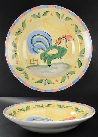 Rooster 14" Large Salad Serving Bowl