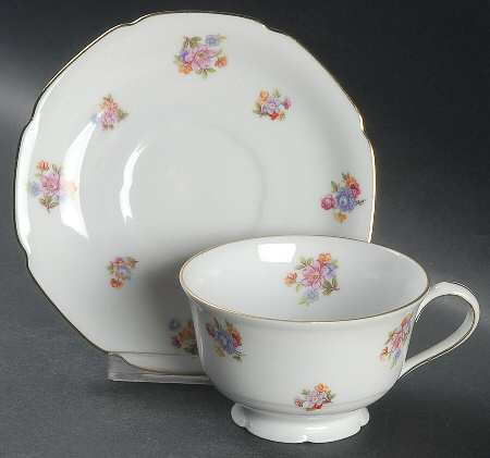 BAR28 Footed Cup & Saucer Set