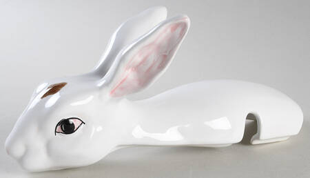 Rabbit Green Lid for Figural Tureen