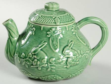 Rabbit Green Teapot & Lid