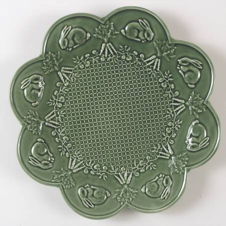 Rabbit Green 13" Chop Plate (Round Platter)