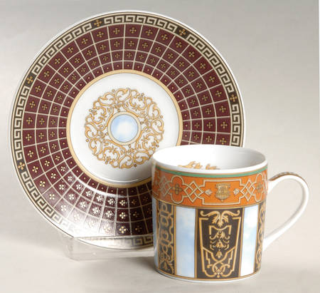 Grand Versailles Flat Demitasse Cup & Saucer Set