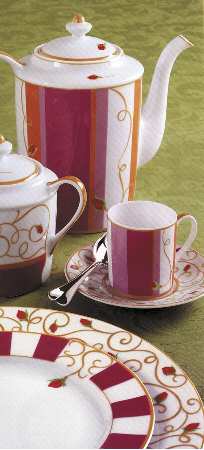 Bois De Rose Flat Demitasse Cup & Saucer Set