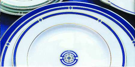 Carrare Blue Dinner Plate