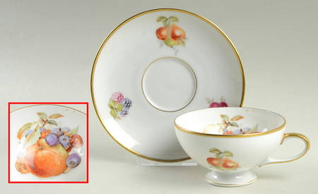 BAR29 Footed Cup & Saucer Set